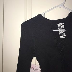 Fitted Black Sweater | Dress Up Boutique